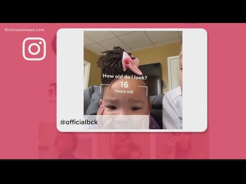 A 3-year-old girl has adorable reaction to Instagram age filter
