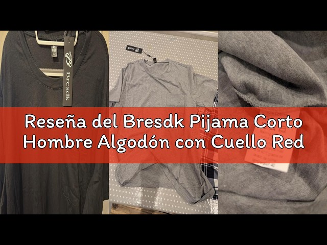 Vídeo relacionado con Bresdk Pijamas Hombre Invierno Algodón con Camiseta Manga Corta y Largos Pantalones 3 Piezas Conjunto de Ropa de Dormir de Cuello Redondo Azul M