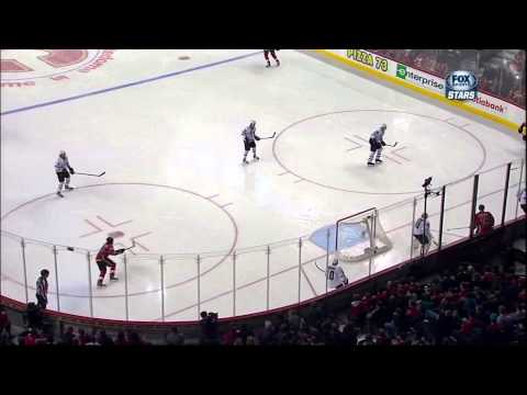 Mike Cammalleri 2nd goal of hat trick Feb 13 2013 Dallas Stars vs Calgary Flames NHL Hockey