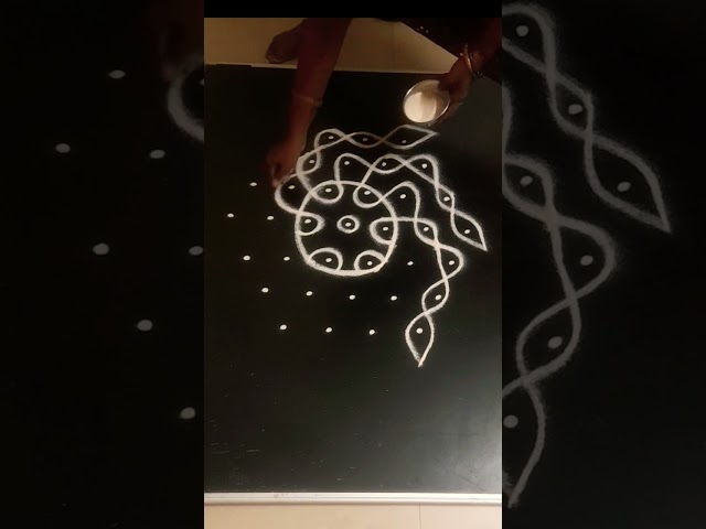 Step by step easy sikku kolam design