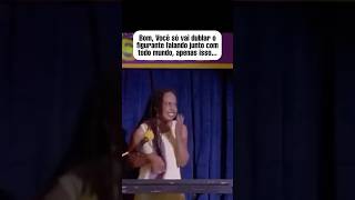 Bom, Você só vai dublar o figurante falando junto com todo mundo, apenas isso. #dublagem #dublador