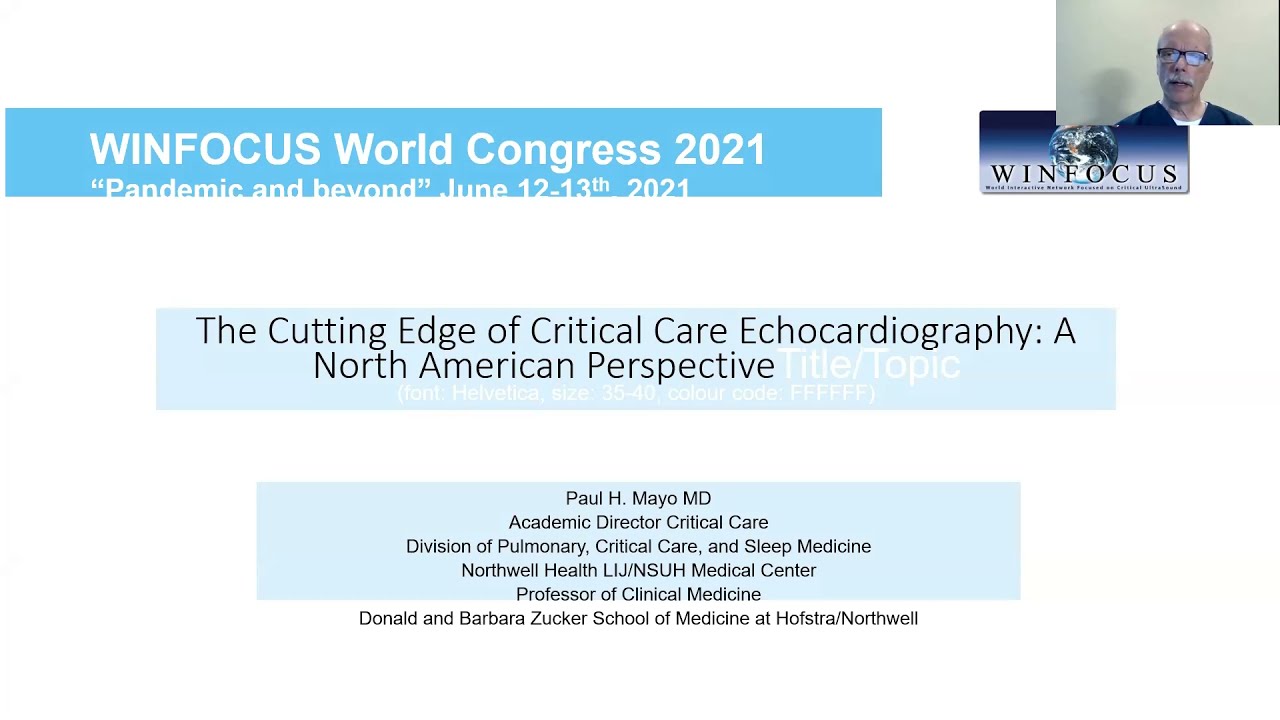 The cutting edge in critical care echo: a North American perspective