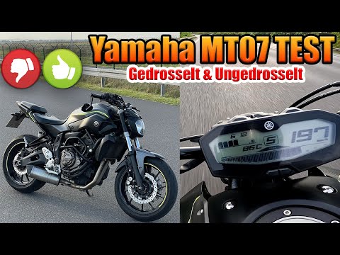 YAMAHA MT07 TEST! Gedrosselt (A2) & Ungedrosselt (A) | So gut ist sie wirklich 😳