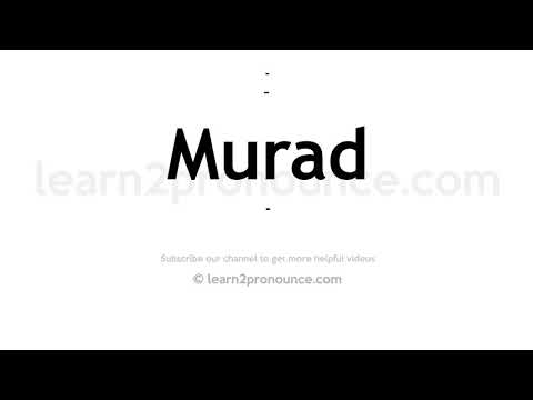 How to pronounce Murad | English pronunciation