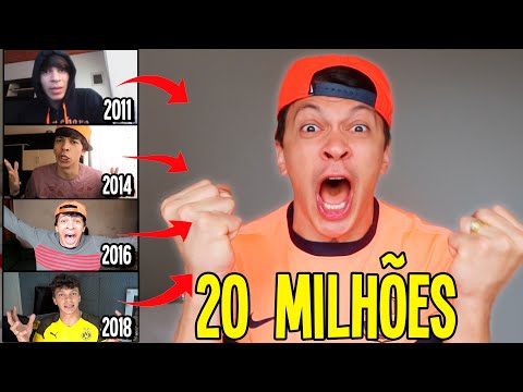 20 MILHÕES DE INSCRITOS!!! OBRIGADO YOUTUBE!
