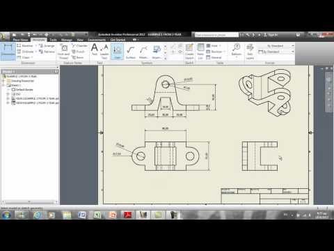 Autodesk inventor 2012 3d modelling pt3