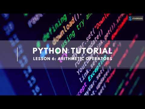 Python Basic Syntax Part 6 The Arithmetic Operators