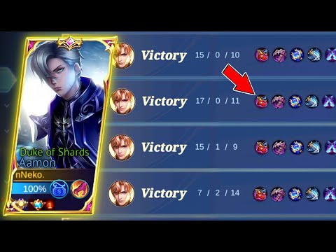 AAMON STANDARD BUILD & EMBLEMS = AUTO WINSTREAK IN SOLO RANK GAME