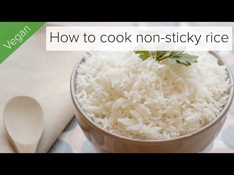 Part of a video titled How to cook perfect fluffy, non sticky rice – Toast first garlic & rice
recipe