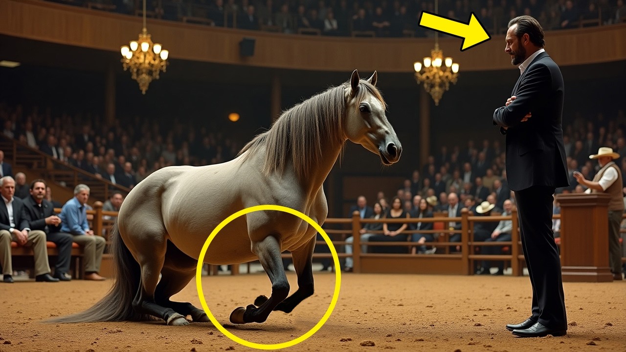 Broken Horse Kneels Before Millionaire at Auction, Begging to Be Bid On—Then, They Become Unbeatable