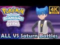 Pokemon Brilliant Diamond Shining Pearl ALL Team Galactic Commander Saturn Battles 4K 60fps