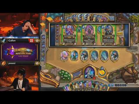 《爐石戰記》大師巡迴賽 - 拉斯維加斯站 第三天 準決賽 | Gallon vs Posesi