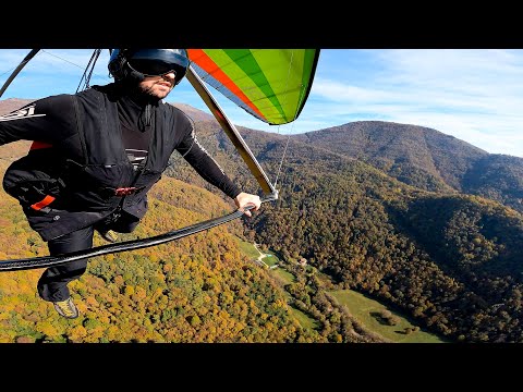 Pre-landing exercises  ( hang gliding )