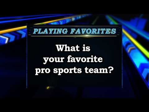 Playing Favorites - What's your favorite pro sports team? Sports Stars of Tomorrow