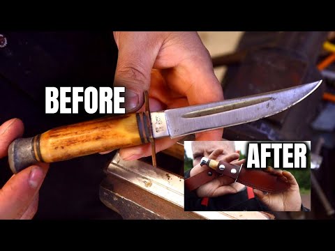 Restoring a Client's Antique Hunting Knife!