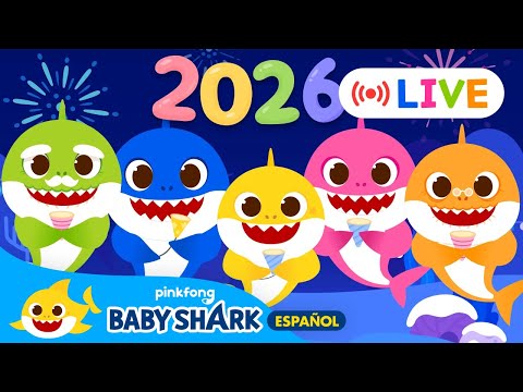 [🔴EN VIVO] Feliz Año Nuevo Baby Shark | Tiburón Bebé Canciones Infantiles | Baby Shark en español