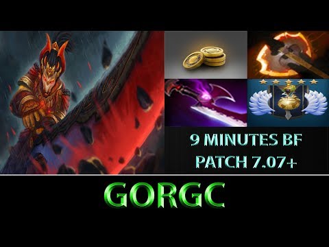 Gorgc [Juggernaut] 9 minutes Battle Fury what? ► Dota 2 7.07