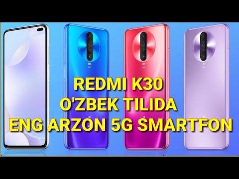 REDMI K30- O'ZBEK TILIDA/ ENG ARZON 5G SMARTFON ! / REDMI BOOK 13 HAQIDA
