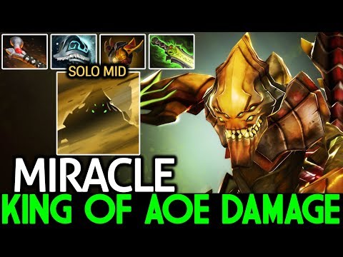 Miracle- [Sand King] King of AOE Damage Ninja Style Mid Lane 7.21 Dota 2