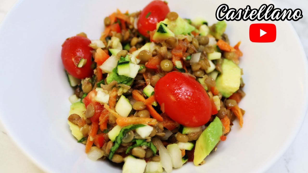 Ensalada de Lentejas con Vegetales y aguacate I Lorentix