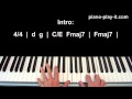 Gravity Piano Tutorial Sara Bareilles 