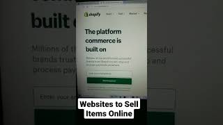 Websites you can use to Sell Items Online??