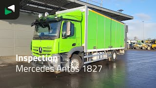 Mercedes-Benz Antos 1827 4X2 19tonner 2000kg Ladebordwand Full air suspension  box truck | Image 4 - Autoline