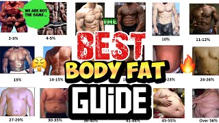 THE MOST ACCURATE BODY FAT PERCENTAGE CHART - 95% ACCURACY || REAL EXAMPLES