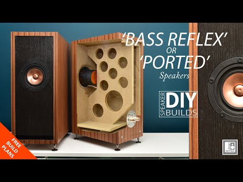 BASS REFLEX Speakers or PORTED Speakers – DIY Build with Full Range Drivers from Markaudio