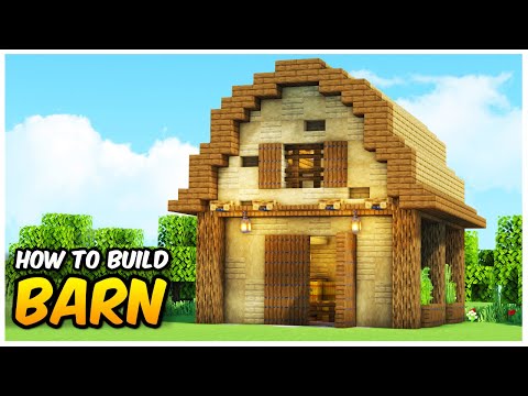 Minecraft: How to Build a Barn for Animals (Easy Tutorial)