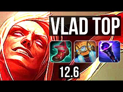 VLADIMIR vs AATROX (TOP) | Rank 2 Vlad, 1.3M mastery, 6/1/1, 400+ games | KR Grandmaster | 12.6