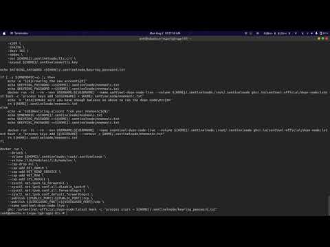 Upgrade Sentinel DVPN Node on Ubuntu 20.04 (docker)