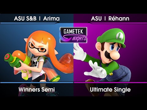 Gametek Night 2023.12 Winners Semi - Arima (Inkling) Vs. Réhann (Luigi) SSBU Ultimate Tournament