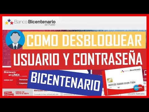 ▷ Cómo Desbloquear Usuario y Recuperar Contraseña de Bicentenario en Línea 🔒