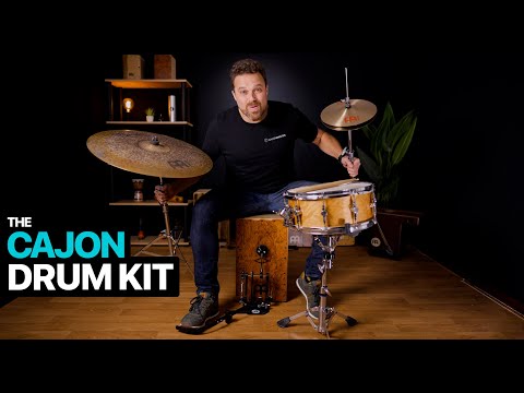 CAJON DRUM KIT -  Cajon with Pedal, Shaker, Cymbals, Snare and more...