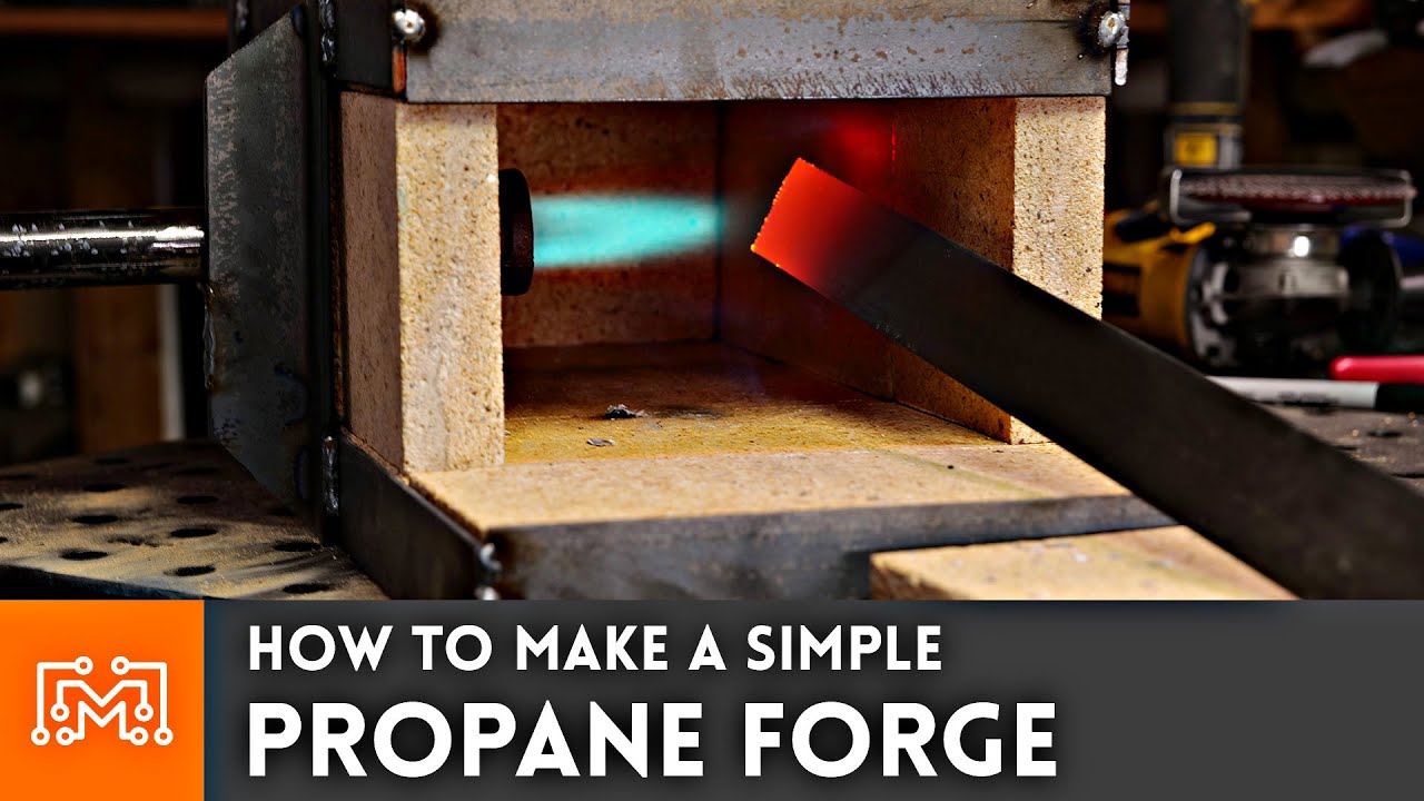 How to Make a Simple Propane Forge for Blacksmithing | I Like To Make Stuff