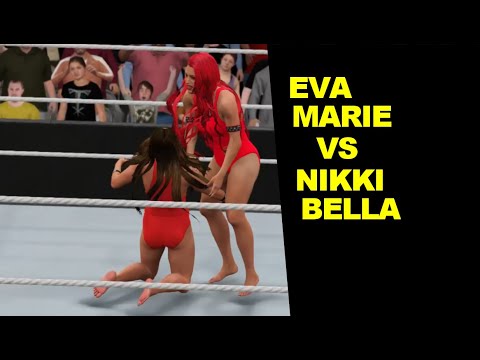 WWE 2K17 Eva Marie vs Nikki Bella - Baywatch Match