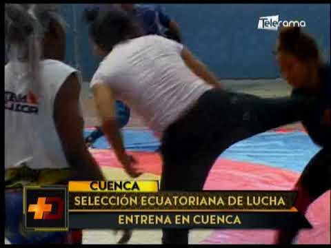 Selección ecuatoriana de lucha entrena en Cuenca