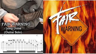 FAIR WARNING - Long Gone - Guitar Solo (Covered by Kosuke) with TAB