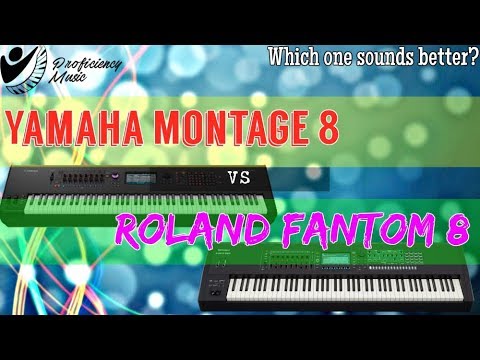 Roland Fantom 8 vs Yamaha Montage 8: Sounds vs Sounds Comparison!!