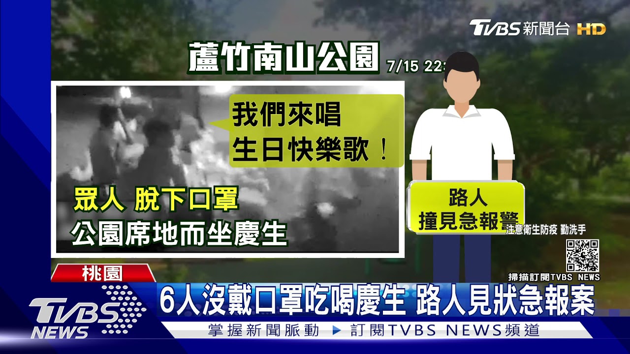 生日不快樂！桃園6移工公園慶生「脫罩唱生日快樂歌」　遭警開單