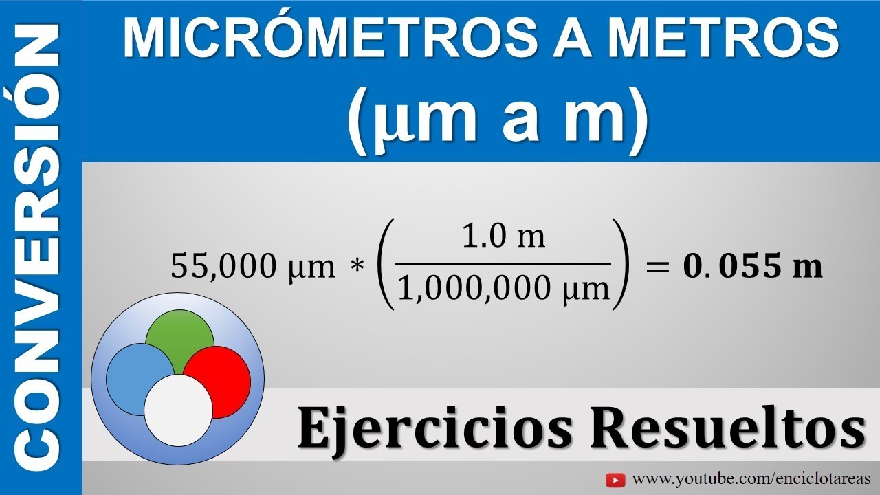 MICRÓMETROS A METROS (
μm a m) - parte 2