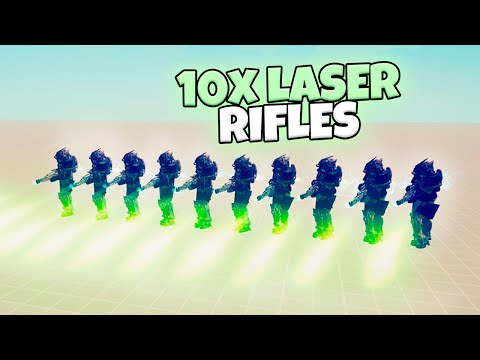 10X LASER RIFLES VS EVERY FACTION. SPACE WARRIORS | TABS MODDED GAMEPLAY