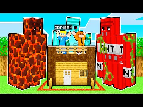 I GOLEM Giganti Attaccano La Nostra BASE Su Minecraft!