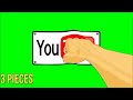 Punching Youtube Green Screen Subscribe Button / 3 PIECES
