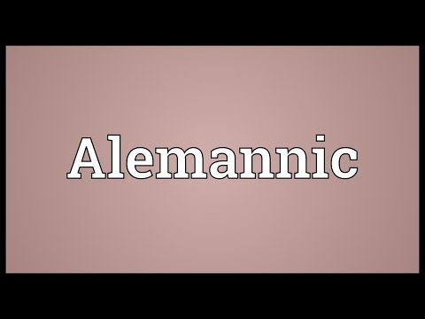 Alemannic Meaning
