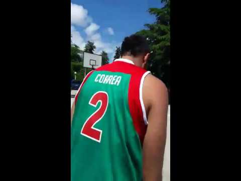 Referee throws a ball toward a Mexico player