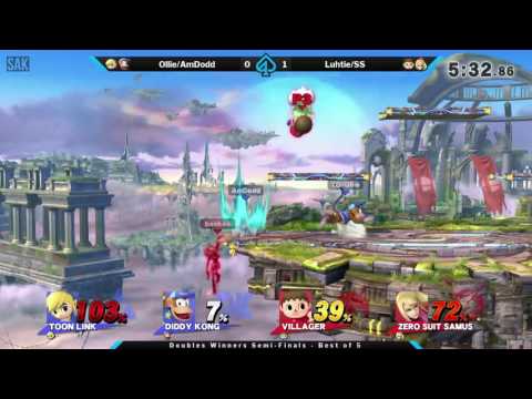 Gambit April Doubles Winners Semis - Ollie/AmDodd (Blue) vs Luhtie/SS (Red)