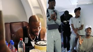 PJ Tucker Birthday's Celebrate his Team Mates, Miami Heat