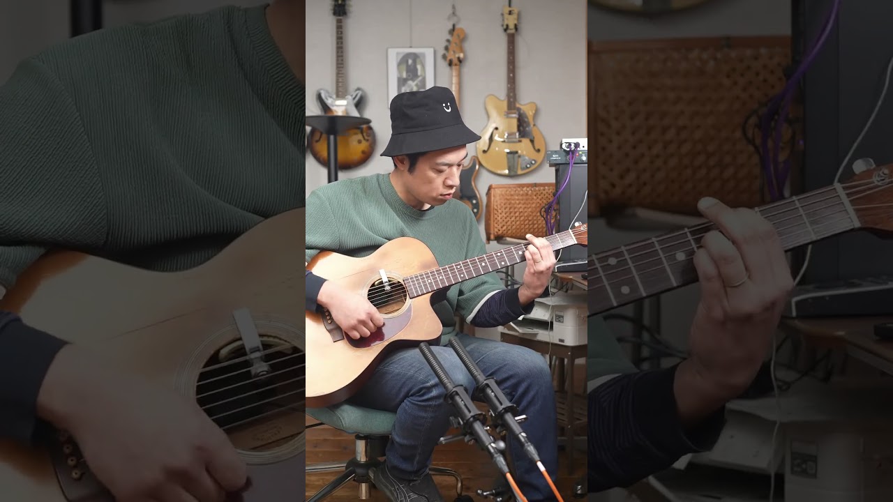 32分音符の速いストロークを頑張っている。緩急が非常に難しい。#たきじゃわ #ストローク #アコギ